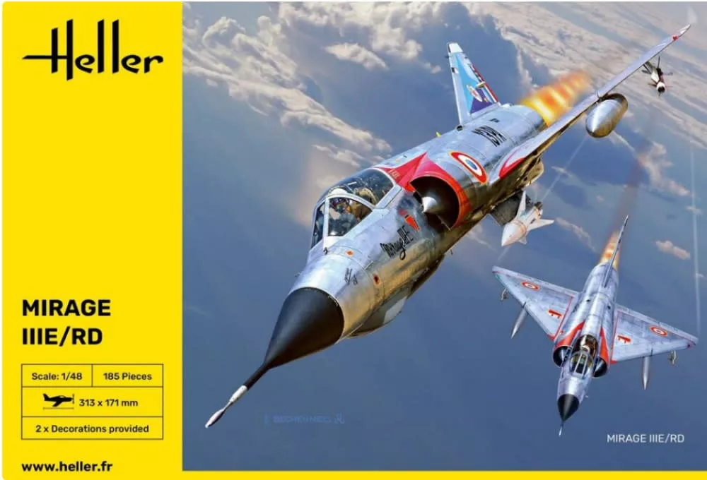 Heller 30422 1/48 Mirage IIIE/RD Fighter