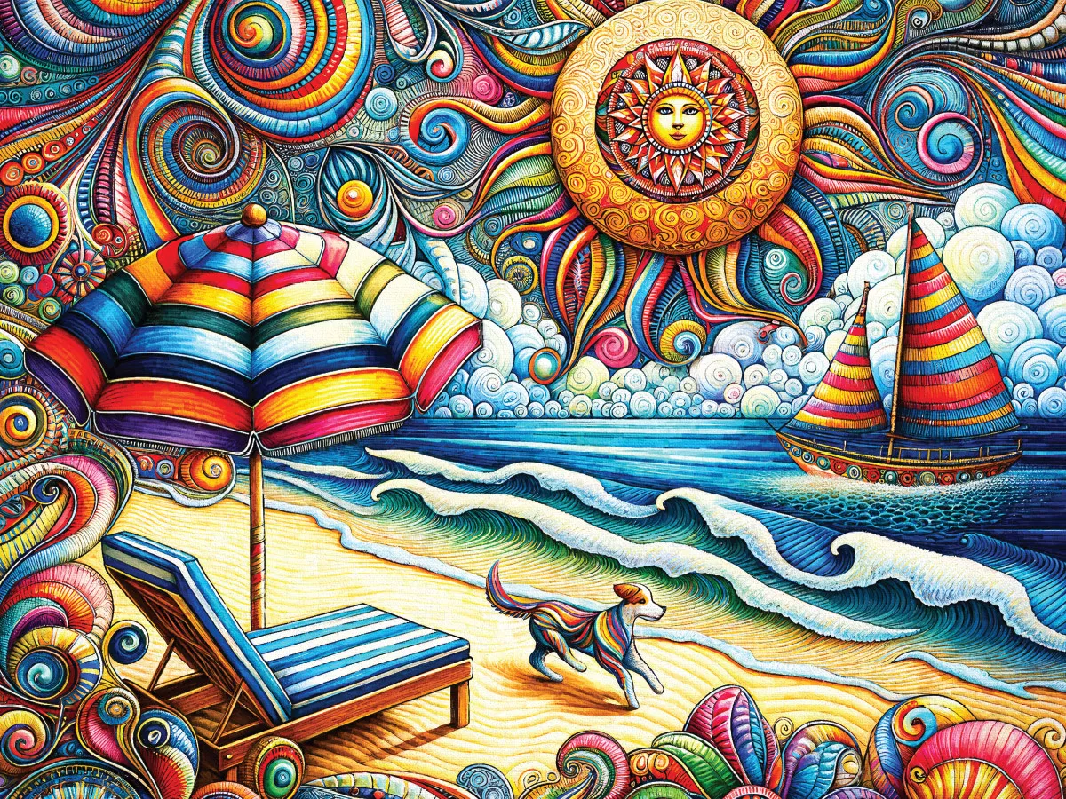 Heritage Puzzle 40616 Dog Days Of Summer 550pc Puzzle