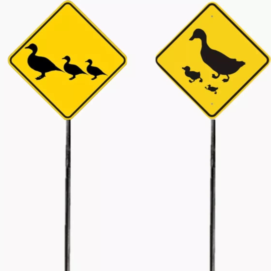 HO Scale – Duck Crossing Sign Pack – 2 Pack