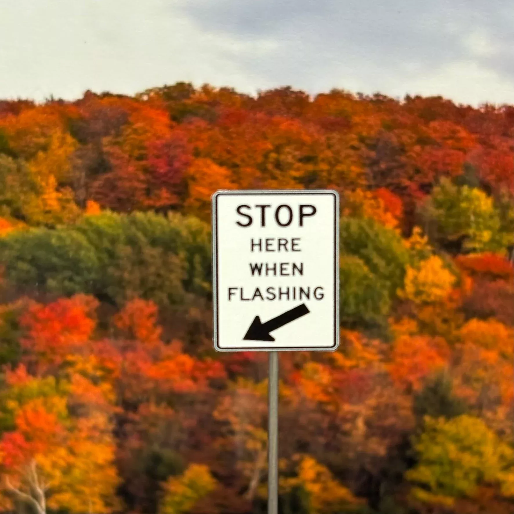 HO Scale – Stop Here When Flashing – 2 Pack