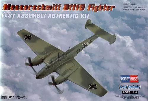 Hobby Boss HB80292 1:72 Messerschmitt Bf-110 Fighter