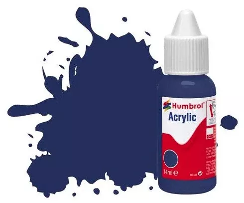 Humbrol 14mls Acrylic No 15 Midnight Blue Gloss
