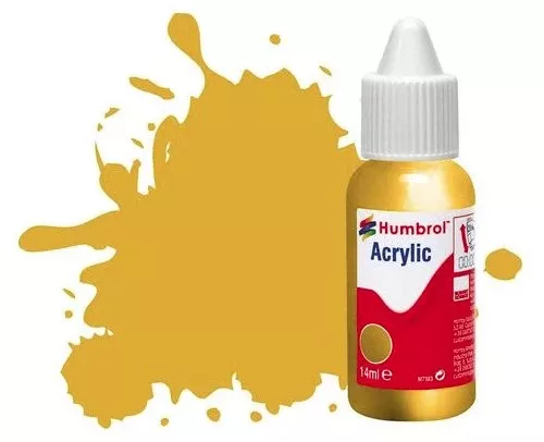 Humbrol 14mls Acrylic No 16 Gold Metallic
