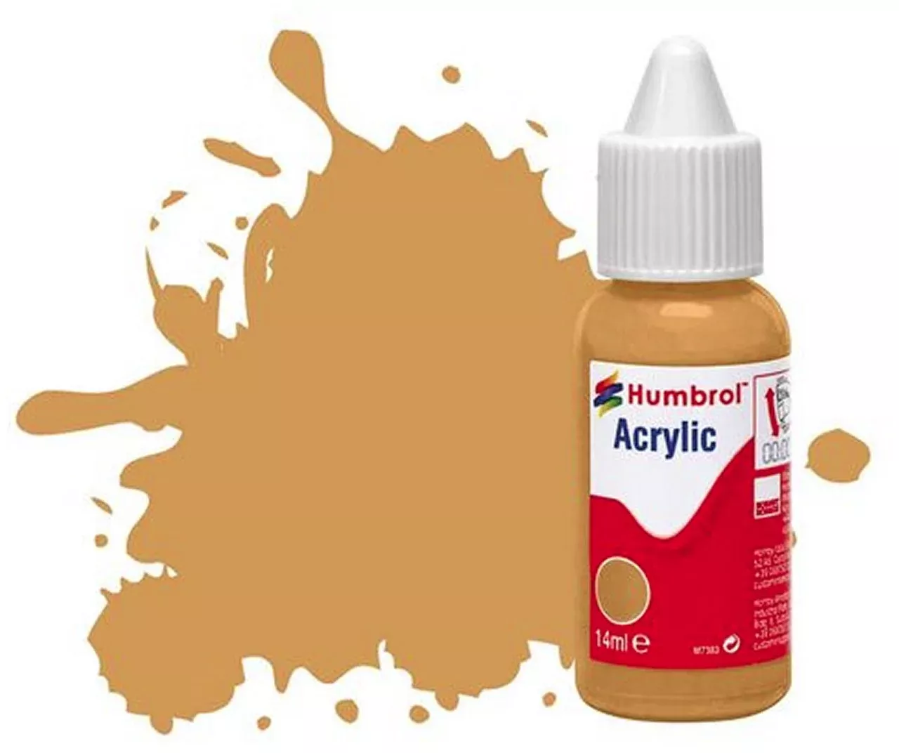 Humbrol 14mls Acrylic No 63 Sand Matt