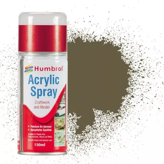 # Humbrol No 86 Light Olive Matt 150ml Acrylic Spray