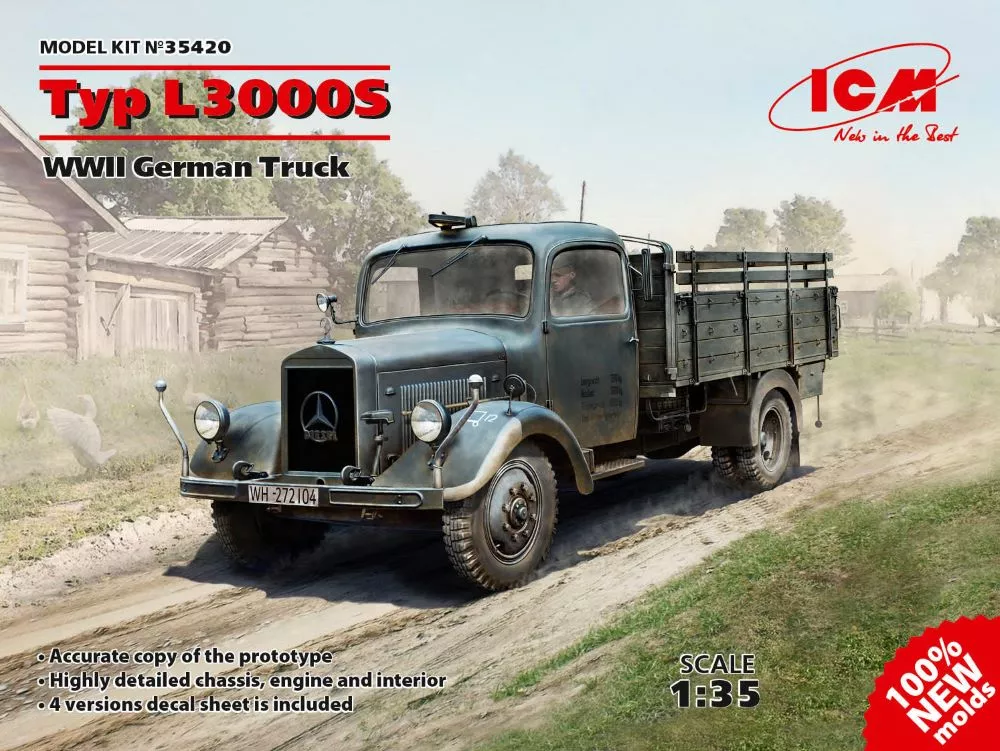 ICM Models 35420 1/35 WWII German Type L3000S Truck