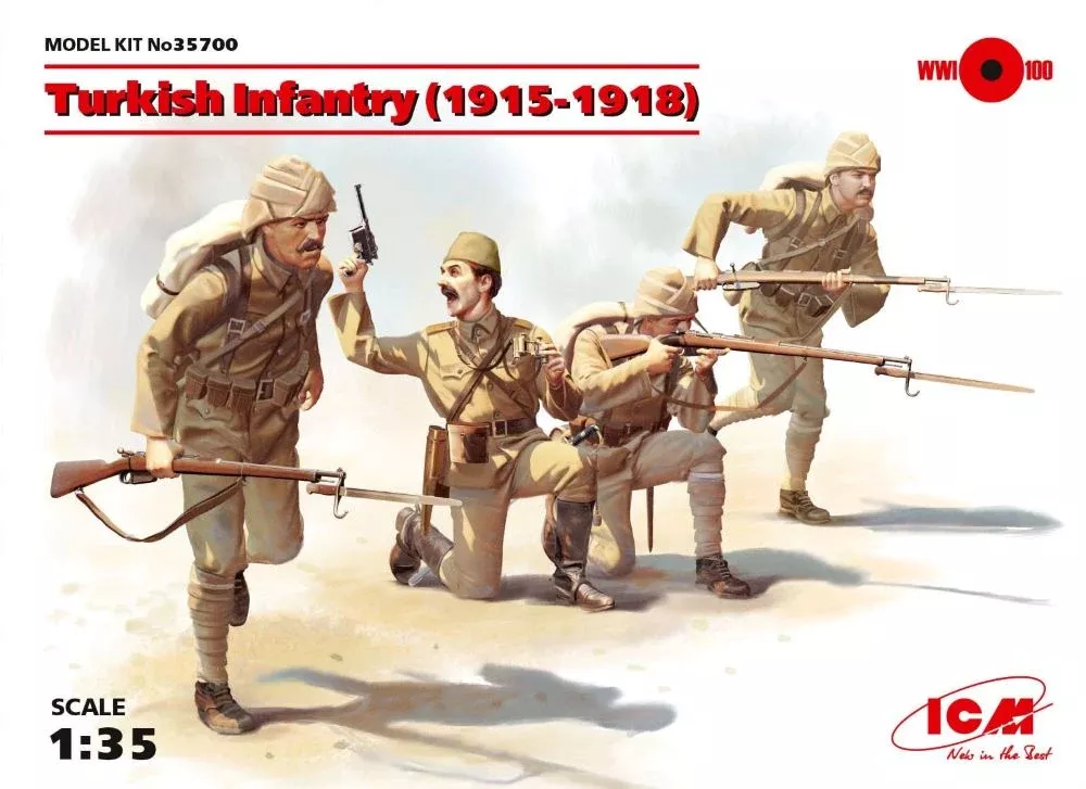 ICM Models 35700 1/35 WWI Turkish Infantry 1915-1918 (4)