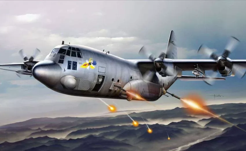 Italeri 1310 1/72 AC130H Spectre Aircraft