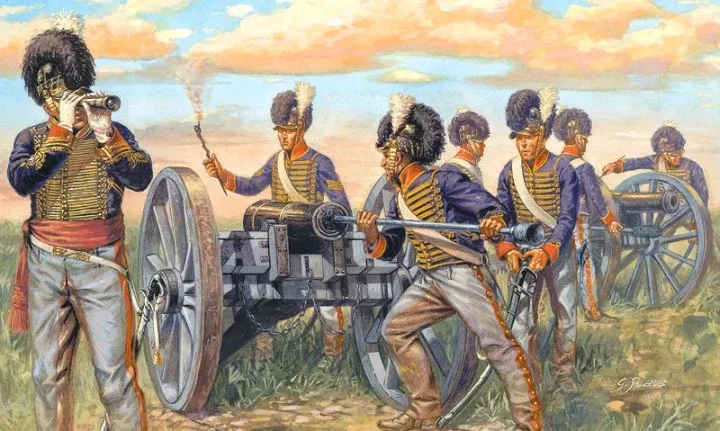 Italeri 6041 1/72 Napoleonic War: British Artillery (16 Figs & 4 Guns)