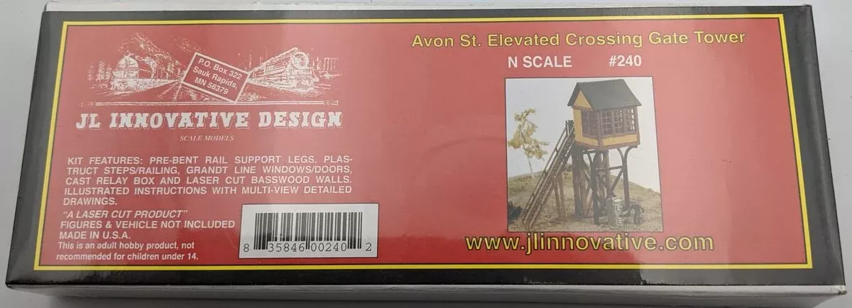 JL Innovative Design 240 N Avon St Elevated Crossing Gate Tower Wooden Kit