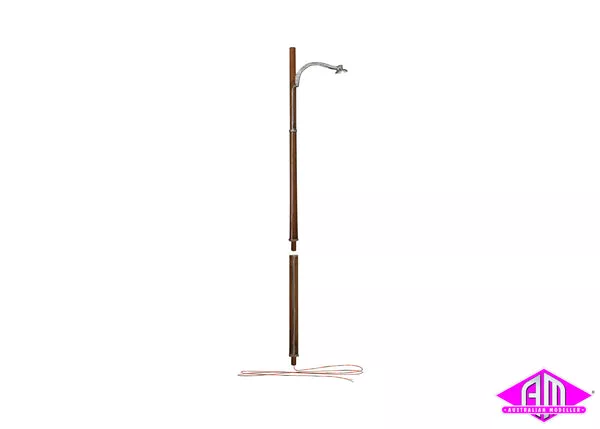 JP5630 – Street Lights – Wooden Pole 3pc (HO Scale)