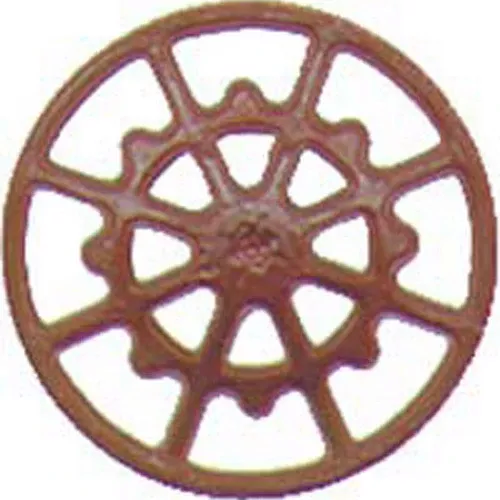 Kadee 2030 HO Scale Ajax Brake Wheels in Red Oxide (Pack of 8)