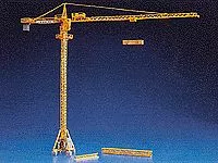 Kibri 10202 HO Scale Construction Crane -- Yellow