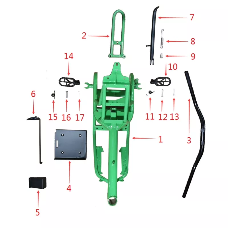 Kick Stand Assembly – EV Dirt Bike (5000W)