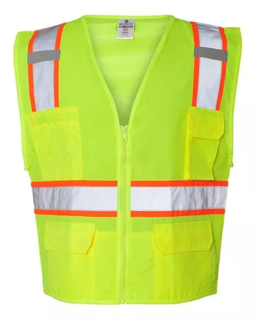 Kishigo 1163-1164 Ultra-Cool Solid Front Vest with Mesh Back