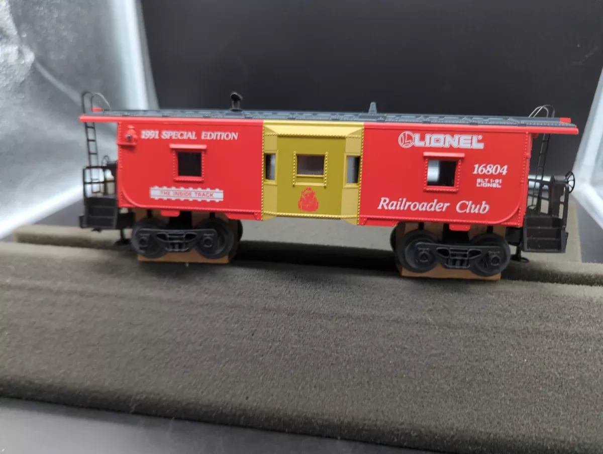 Lionel 6-16804 railroader club bay window caboose 1991 Special Edition . O SCALE Like New