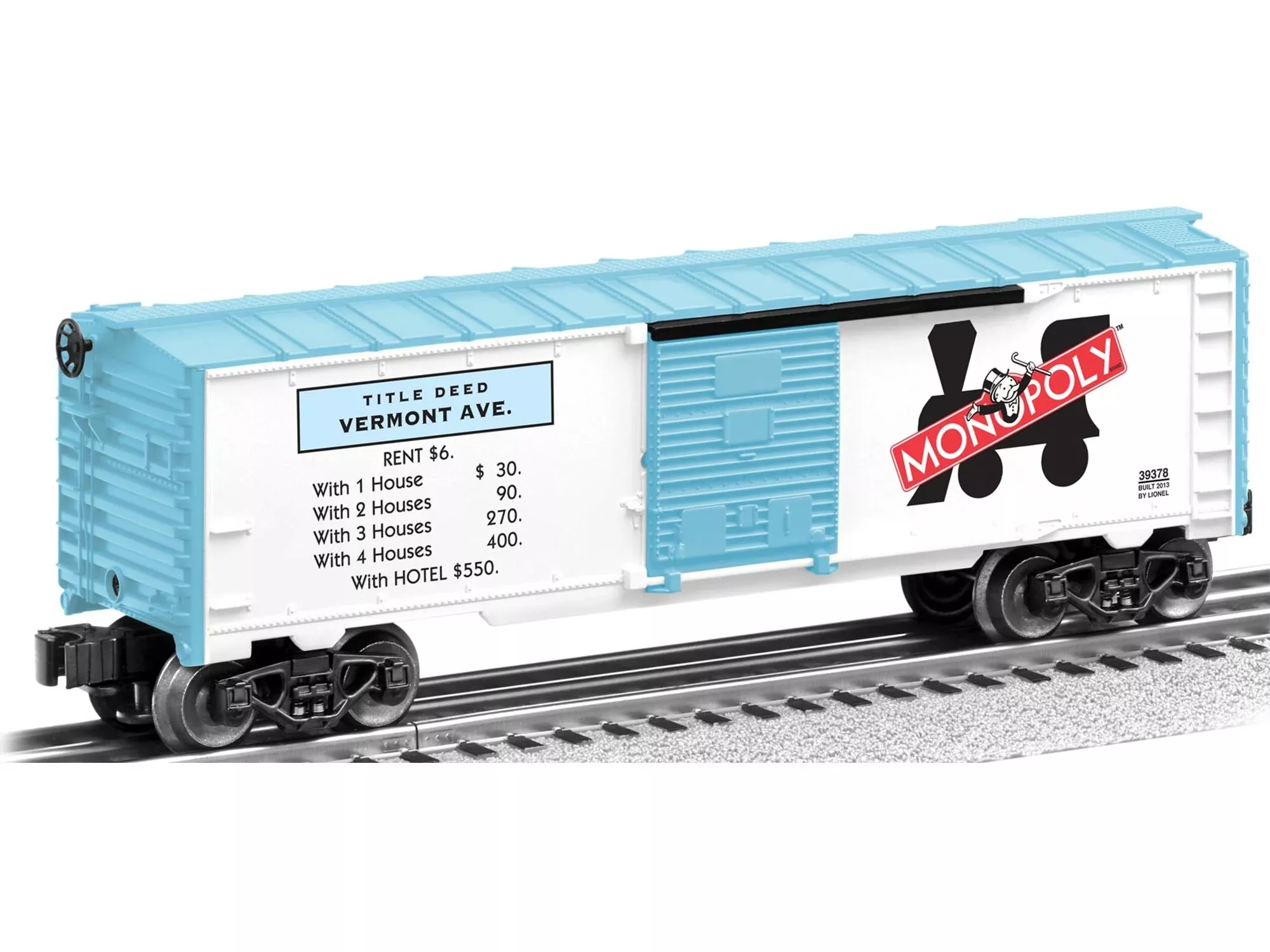 Lionel 6-39378 MONOPOLY VERMONT AVE BOXCARO SCALE NEW
