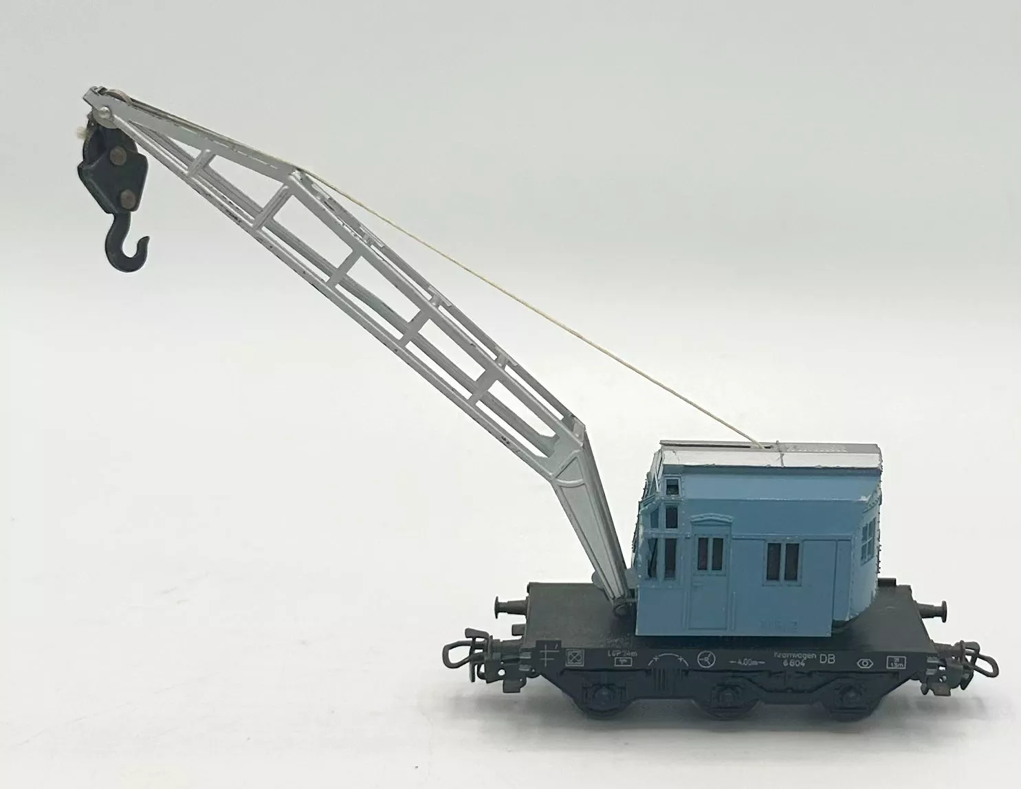 Marklin 4611 HO Scale All Metal Blue Wrecking Crane