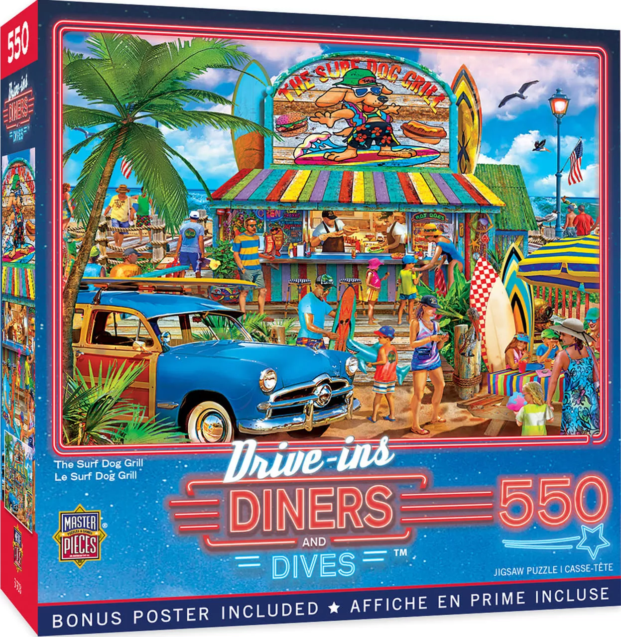 MasterPieces 32247 Surf Dog Grill 550pc