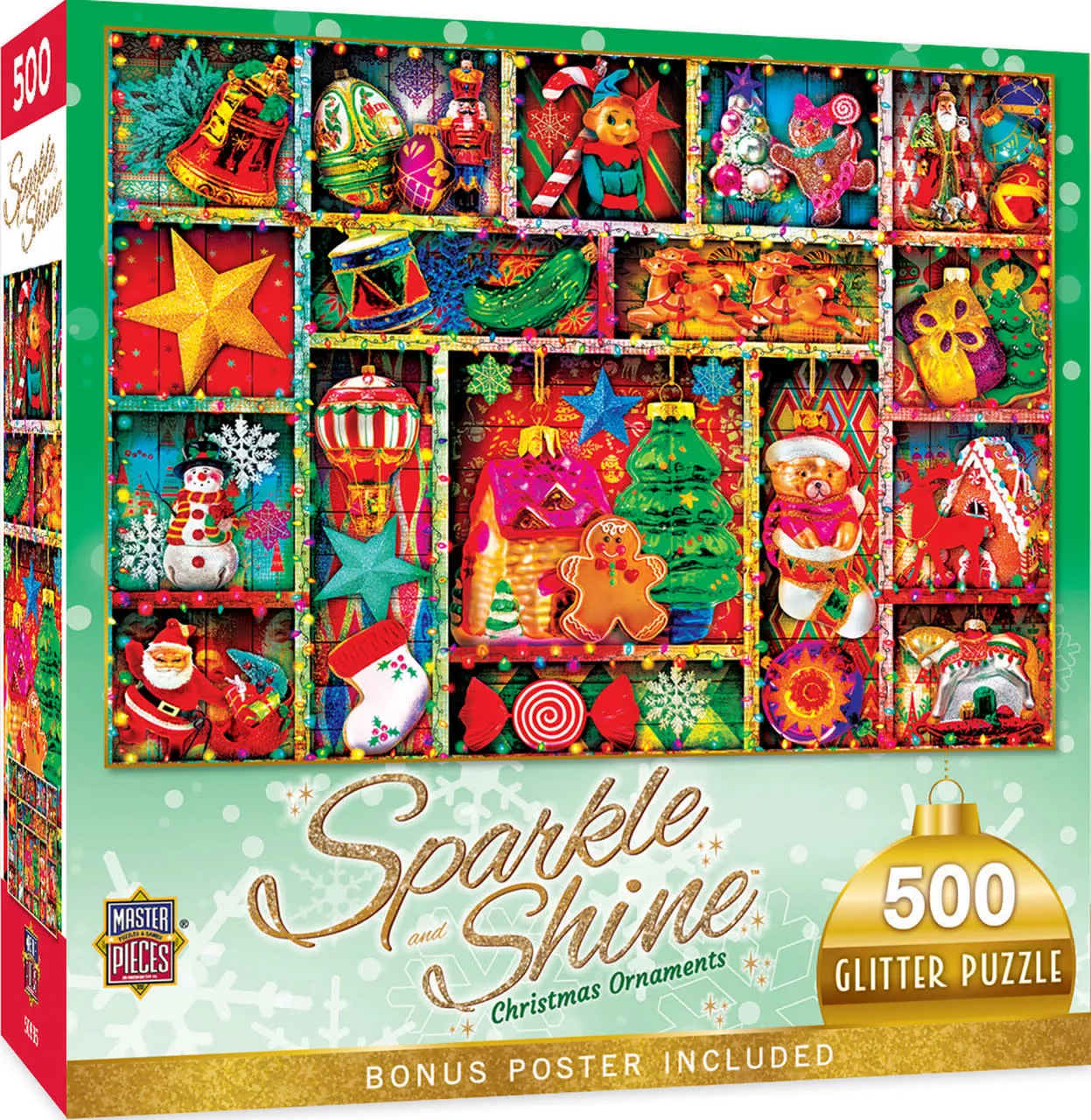 MasterPieces 32248 Christmas Ornaments 500pc