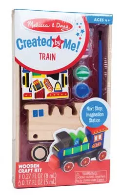 Melissa & Doug 8846 Decorate-Your-Own Wooden Train Kit