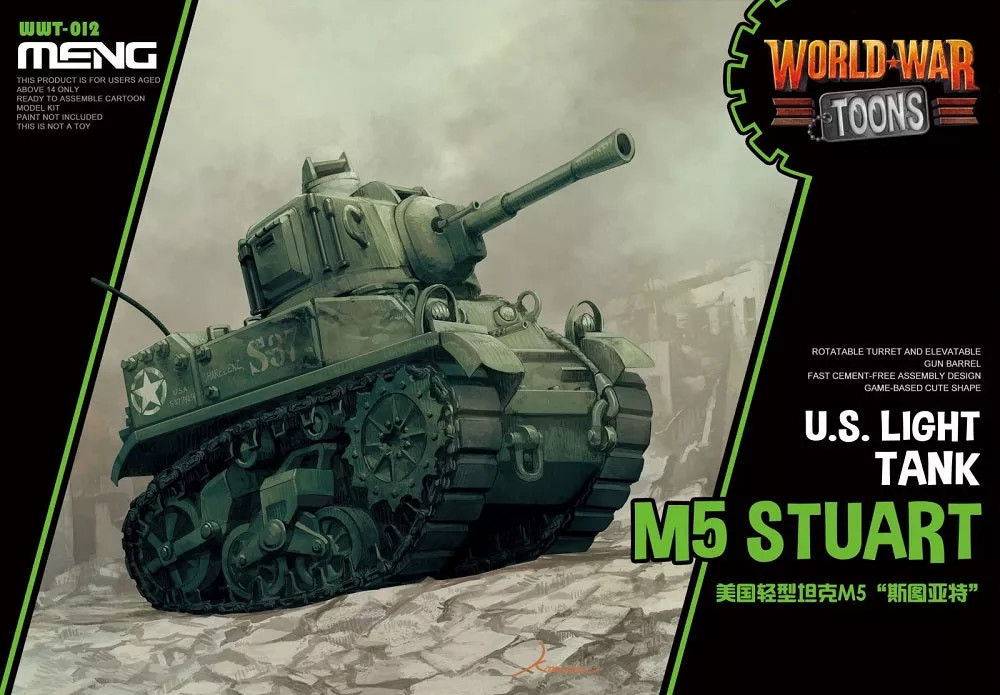 Meng Model MMWWT-012 M5 Stuart US Light Toon Model Kit