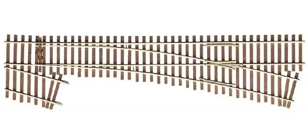 Micro Engineering - 14-719 - Turnout - Code 83 - #5E Last Ladder - Right Hand (HO Scale)