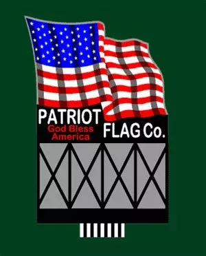 Miller Engineering 9481 HO/O Large Patriot Flag Billboard Kit