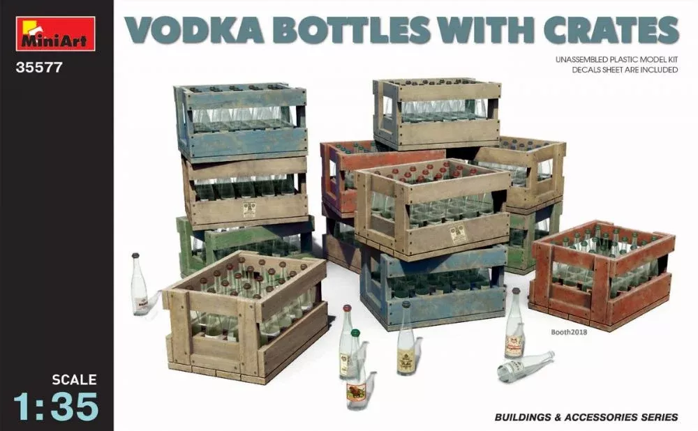 MiniArt 35577 1/35 Vodka Bottles w/Crates