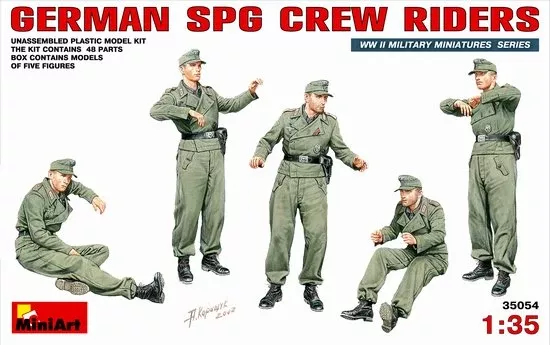 Miniart Models 35054 1/35 German SPG Crew Riders (5)