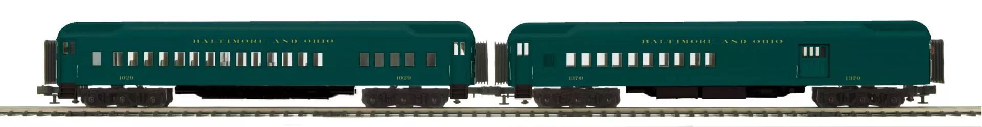 MTH Premier 20-41046 Baltimore & Ohio Premier 2-Car 70' Madison Comb/Din Passenger Set O ScaleNEW