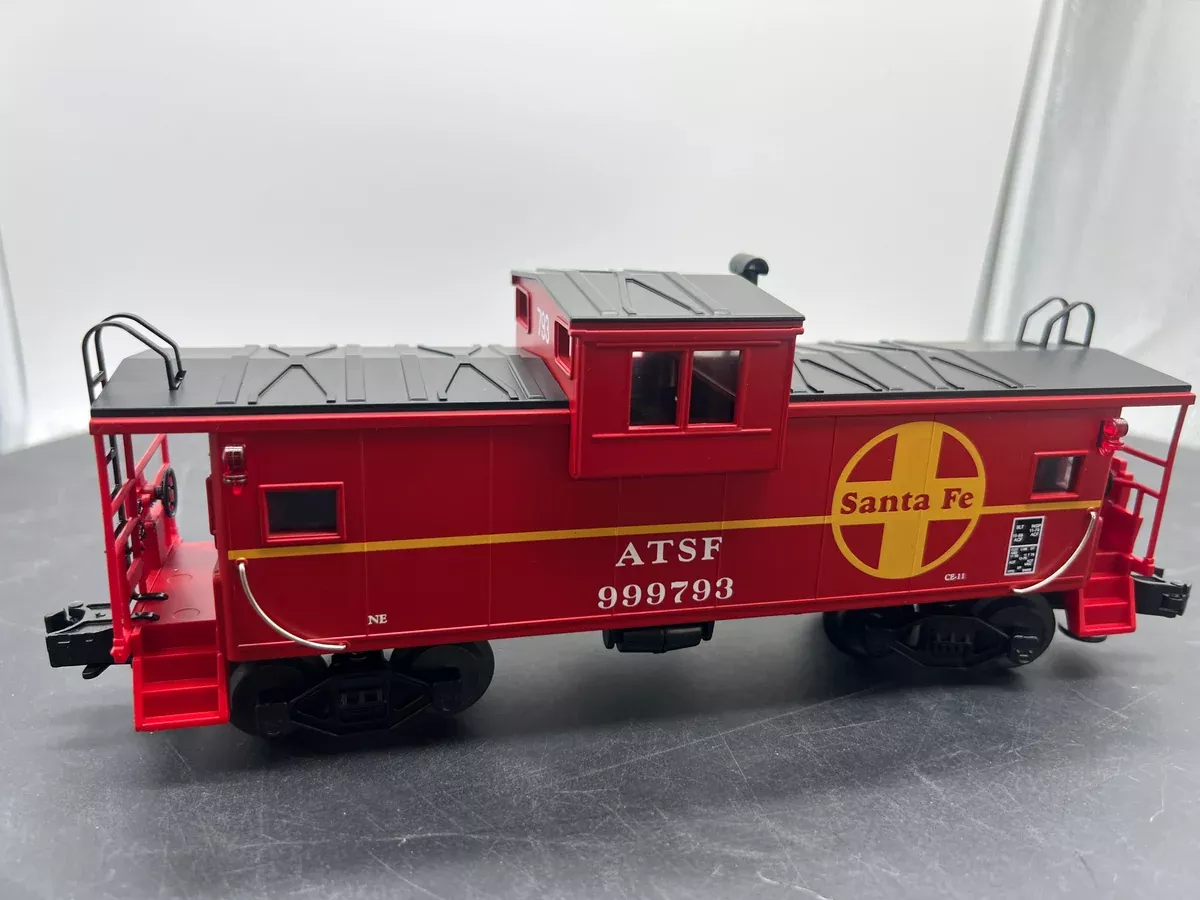 MTH Premier 20-9105L Santa Fe Ext Vision Caboose (red/ yellow) O Scale NEW