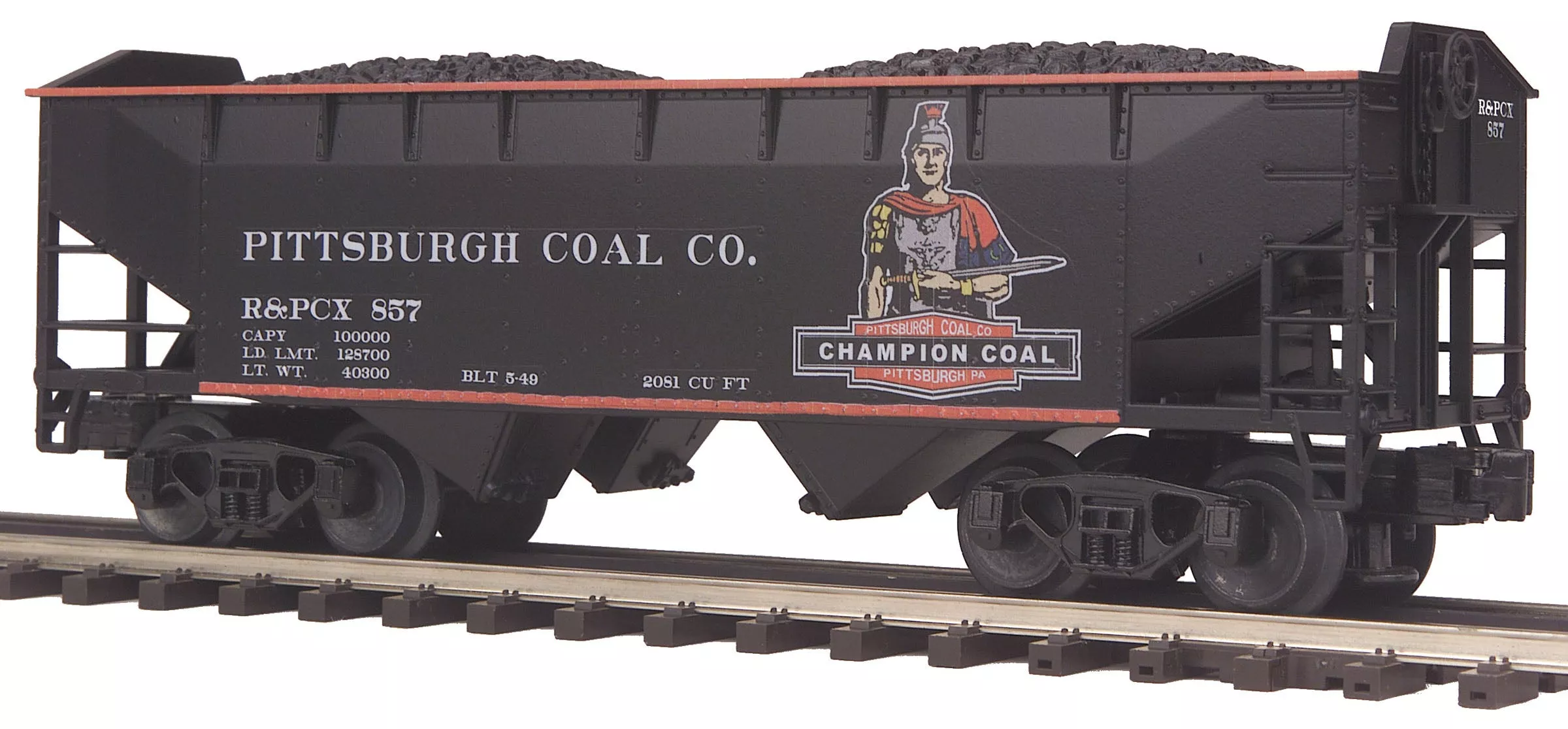 MTH Premier 20-97859 2-Bay Offset Hopper Car – Pittsburgh/Champion #870. O SCALE NEW
