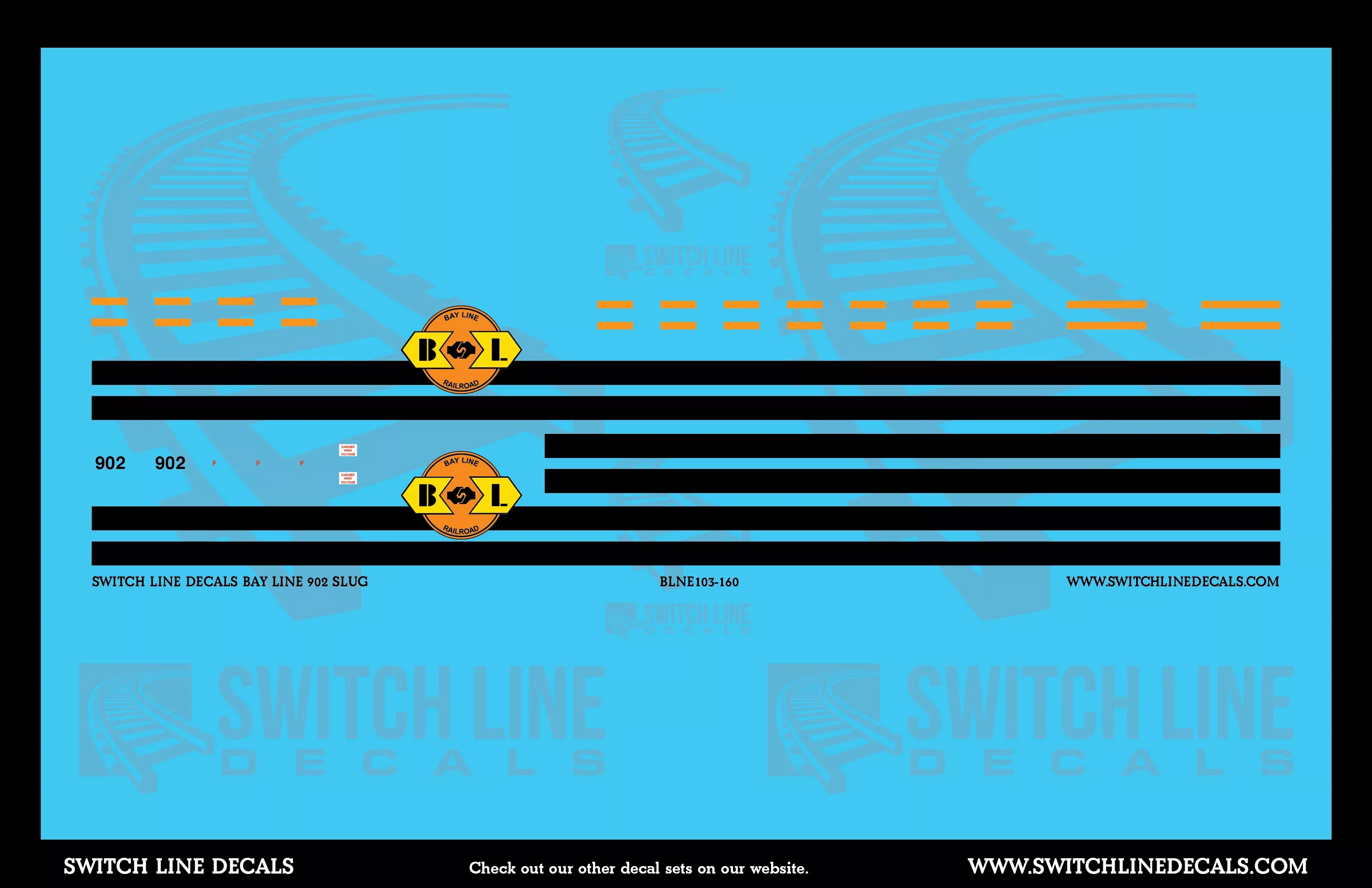 N Scale Bay Line 902 Slug Decal Set