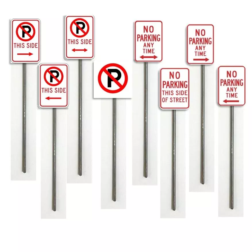 N Scale - No Parking Signs - 2 Pack