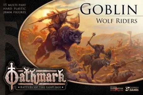 North Star Figures OAKP202 28mm Oathmark Battle of the Lost Age: Goblin Wolf Riders (15 mtd)
