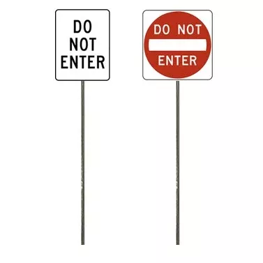 O Scale – Do Not Enter Signs – 2 Pack