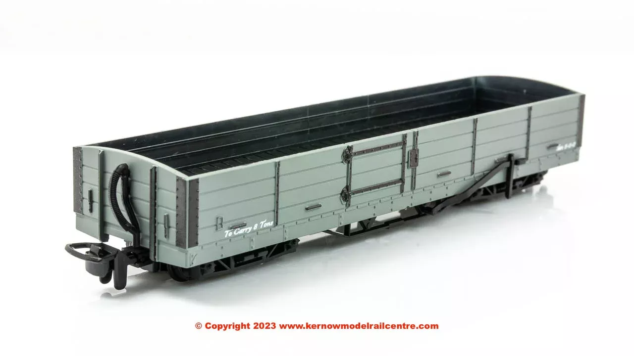 Peco L&B 8 ton Bogie Open Wagon grey unlettered
