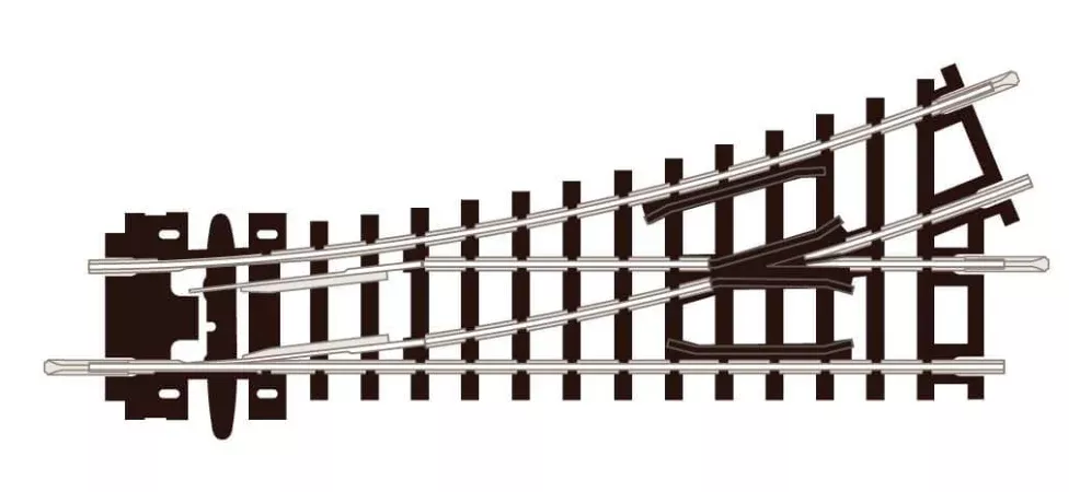 Peco Setrack ST-6 N Scale Code 80 Insulfrog #4 Left Hand Turnout