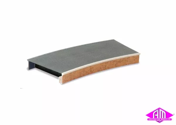 Peco – ST-292 – Platform – Curved – Brick (HO Scale)