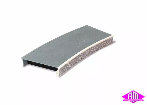 Peco – ST-293 – Platform – Curved – Stone (HO Scale)