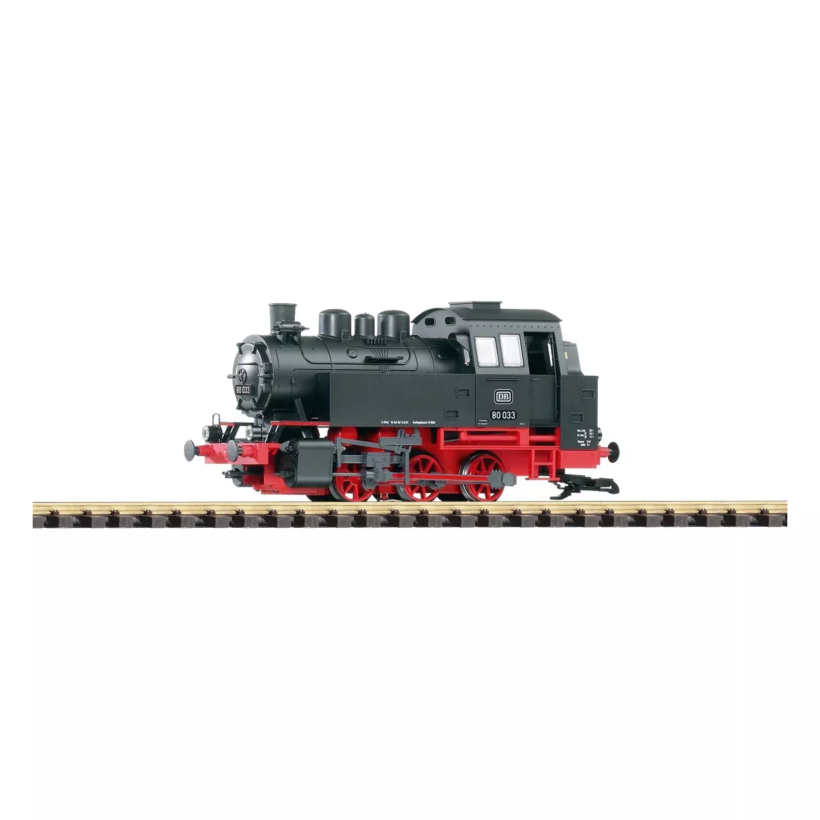 Piko 37202 G Scale DB III BR80 Steam Loco Black/Red