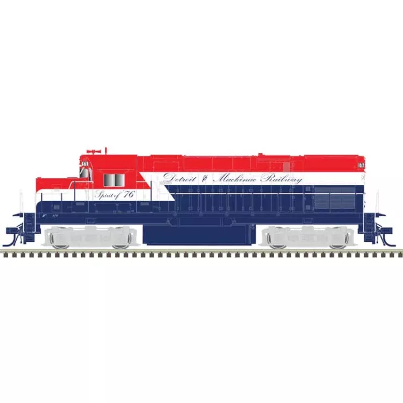 PREORDER Atlas HO 10004729 Alco C420 Low Nose, Master Silver Locomotive Detroit and Mackinac #976