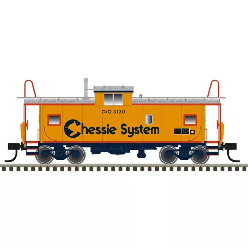 PREORDER Atlas Master Line HO 20007934 International Extended Vision Caboose, Chessie System-C&O #C-3130