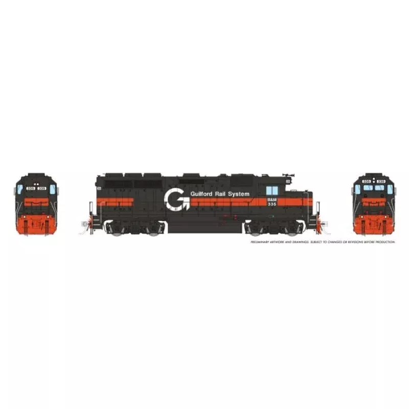 PREORDER Rapido HO 1078514 EMD GP40 PAR 335