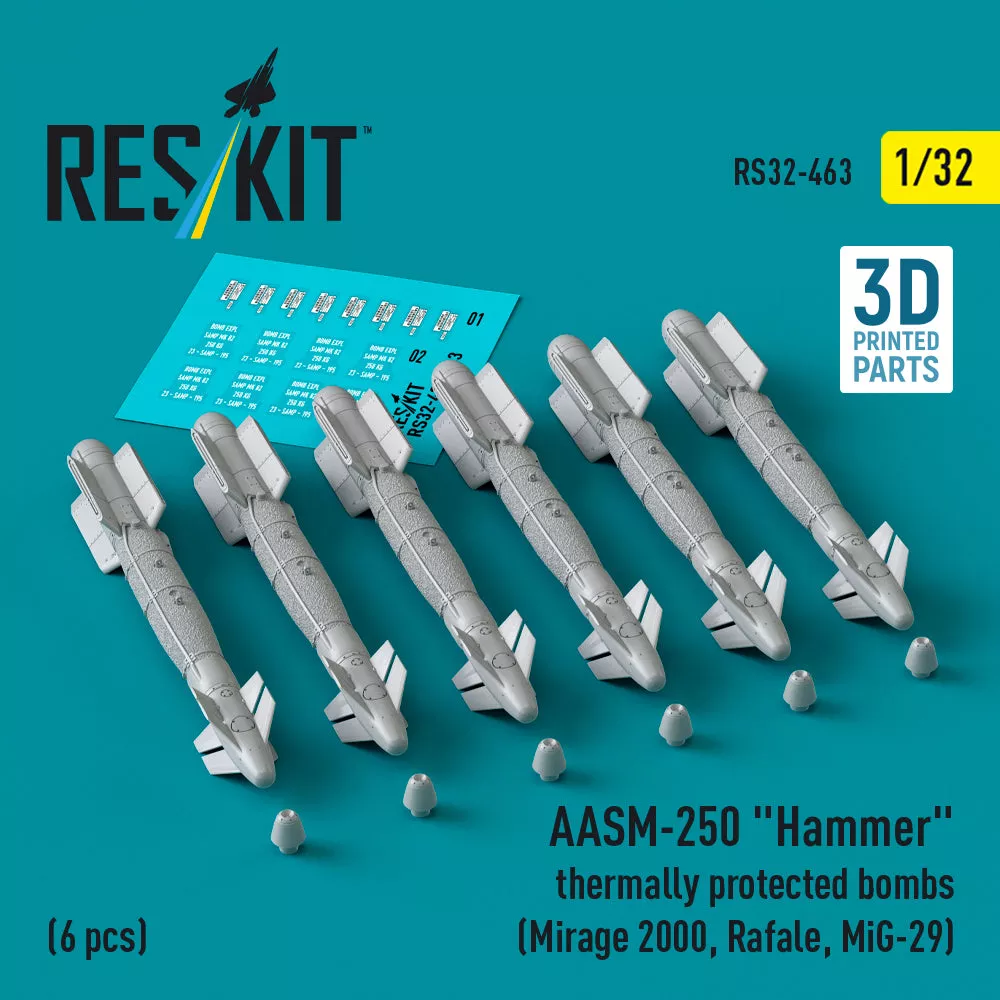 ResKit RS32-0463 1:32 AASM-250 Hammer thermally protected bombs