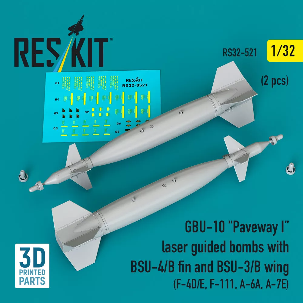 ResKit RS32-0521 1:32 GBU-10 Paveway I Laser Guided Bombs