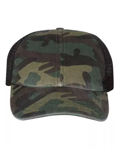 Richardson 111P Garment Washed Printed Trucker Cap