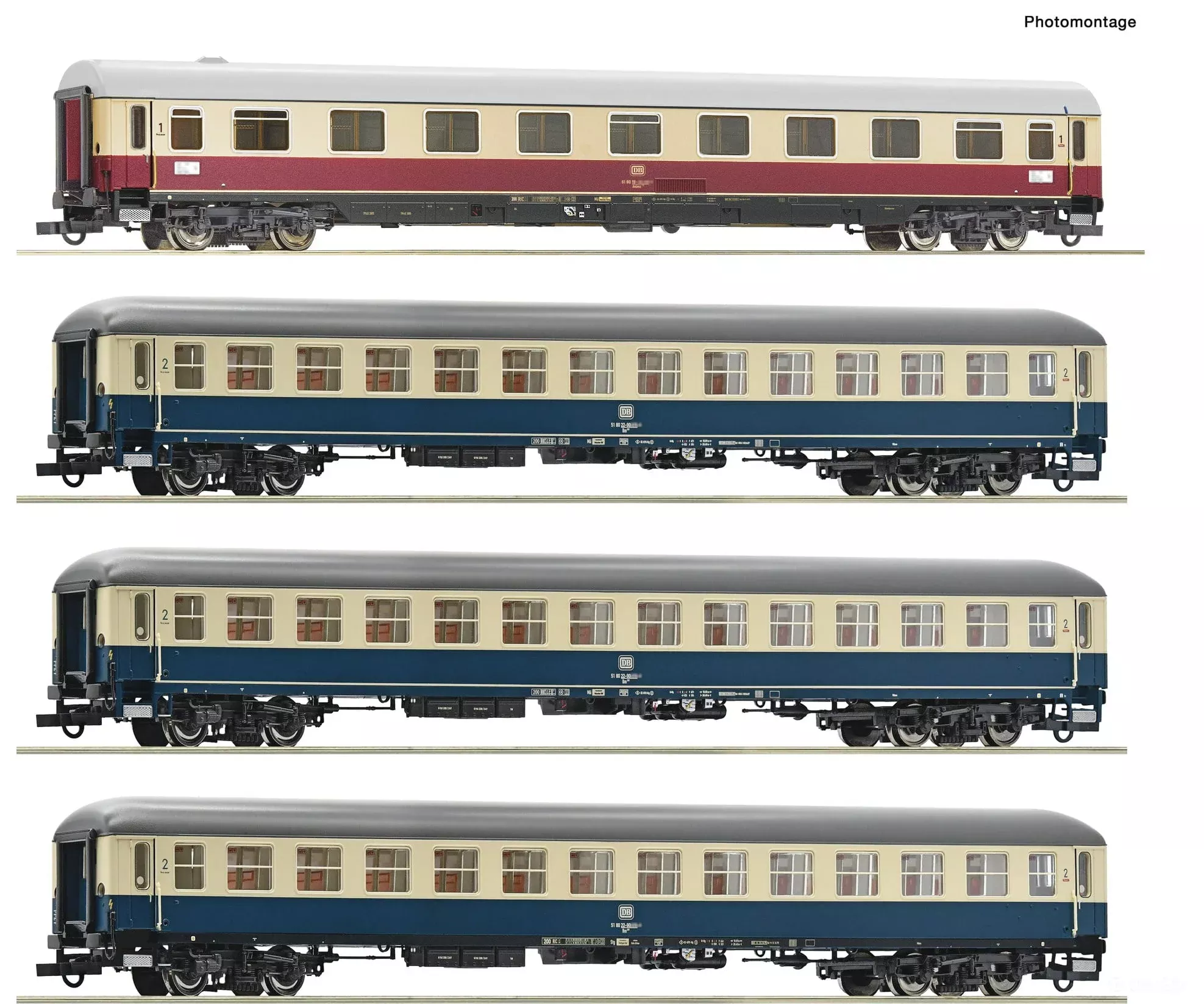 Roco 6200154 HO 4 piece set: IC 511 “Chiemgau”, DB