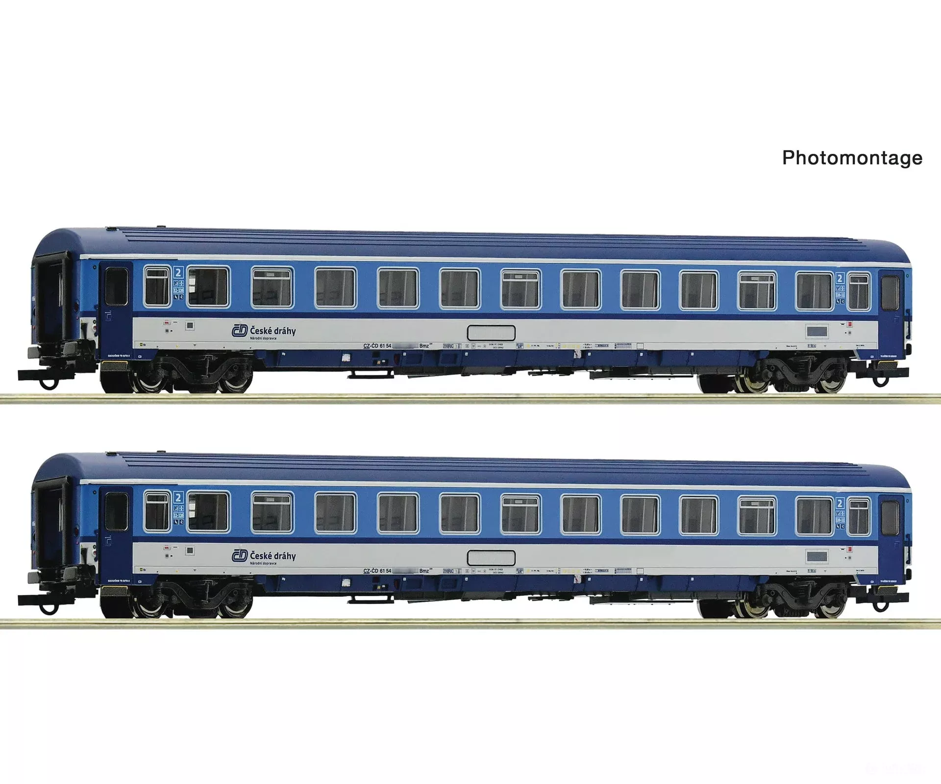 Roco 6200157 HO 2 piece set: Eurofima coach, CD